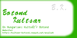 botond kultsar business card